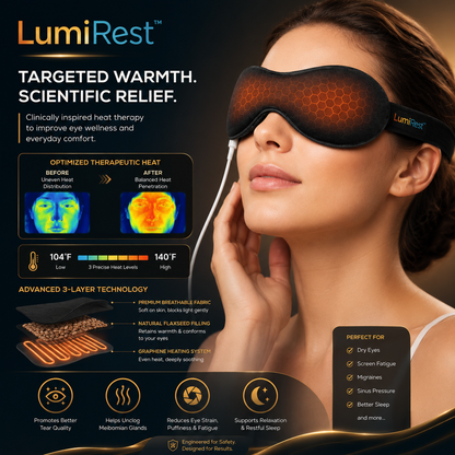 LumiRest™ Premium Graphene Warm Eye Mask