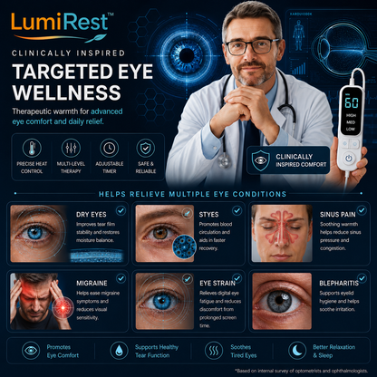 LumiRest™ Premium Graphene Warm Eye Mask