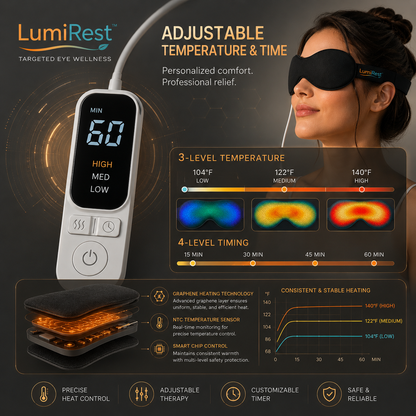 LumiRest™ Premium Graphene Warm Eye Mask