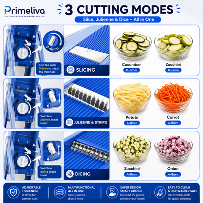 PrimeSlice Pro | Multifunction Veggie Cutter